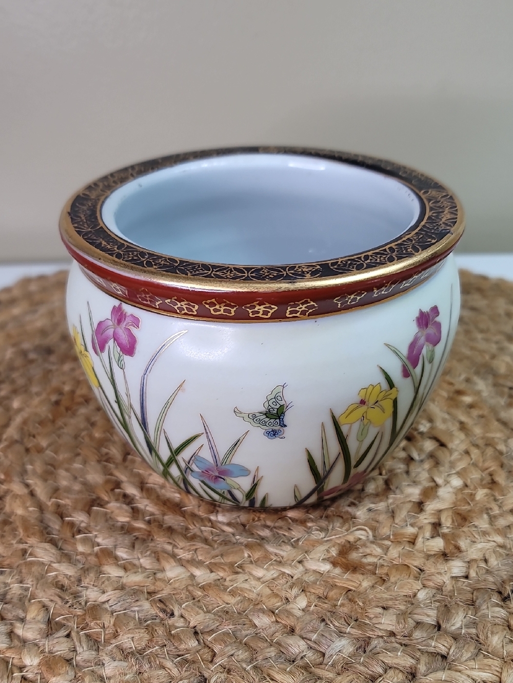 Vintage Koi Fishbowl Planter